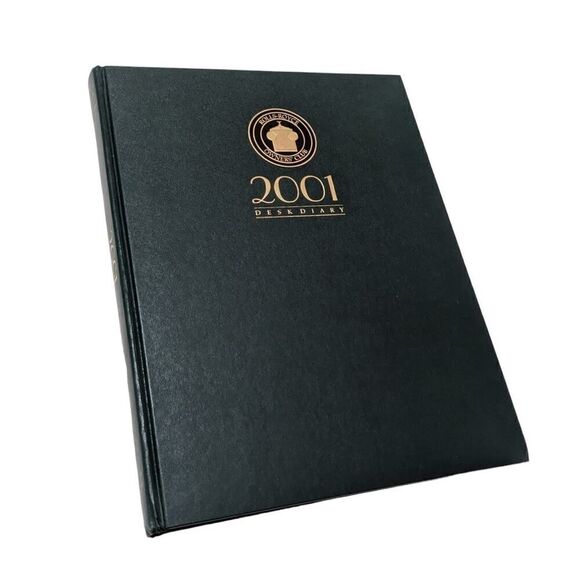 2001 Rolls‎ Royce Owners Club Desk Diary Vintage Green New - Picture 1 of 7